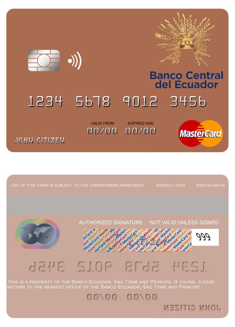 Sao Tome and Principe Banco Ecuador mastercard